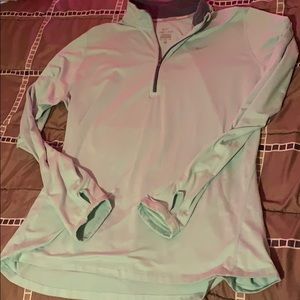 Nike running pastel green shirt
